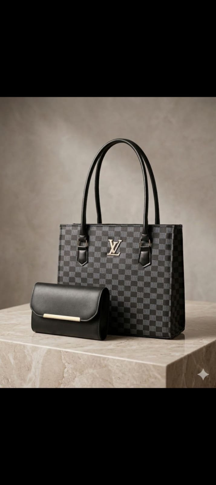 Lv Royal check tote
